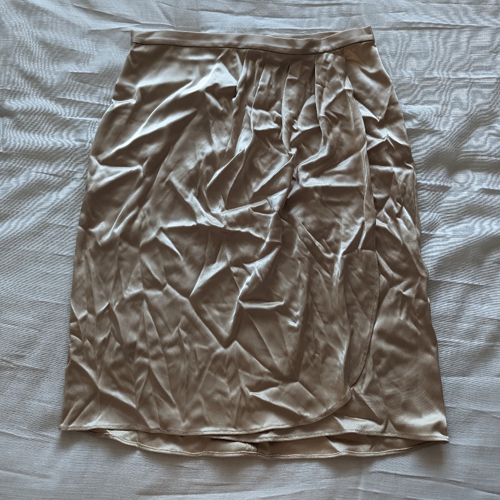 St John satin skirt